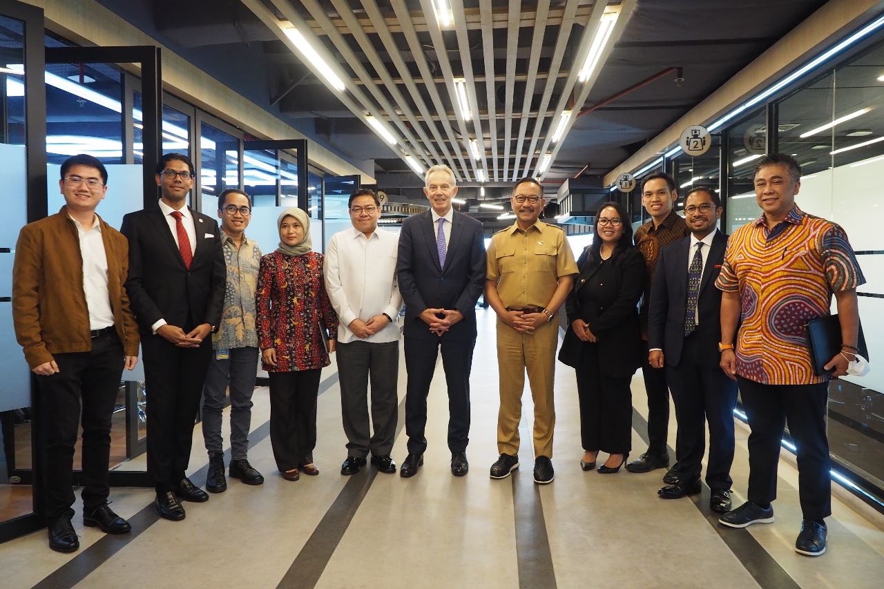 Pengembangan IKN jadi salah satu fokus bahasan Tony Blair dalam kunjungannya ke kantor Otorita IKN di Jakarta